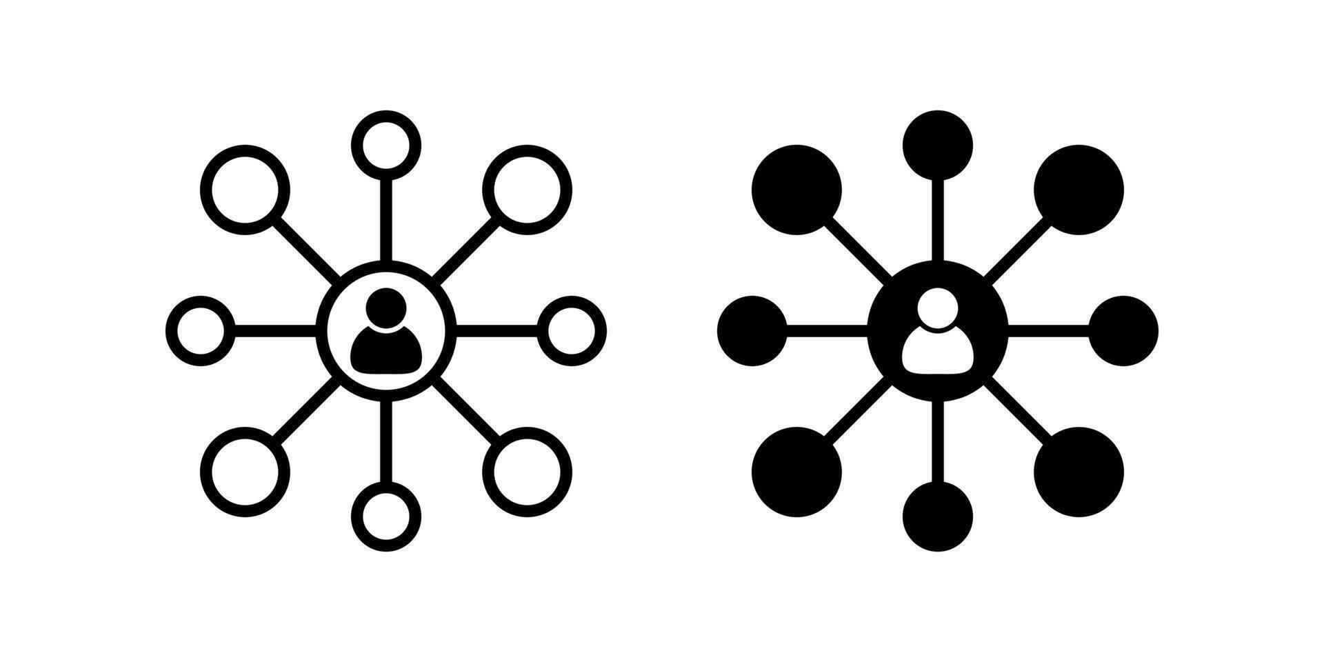 Connection Icon Set. for mobile concept and web design. illustration vector