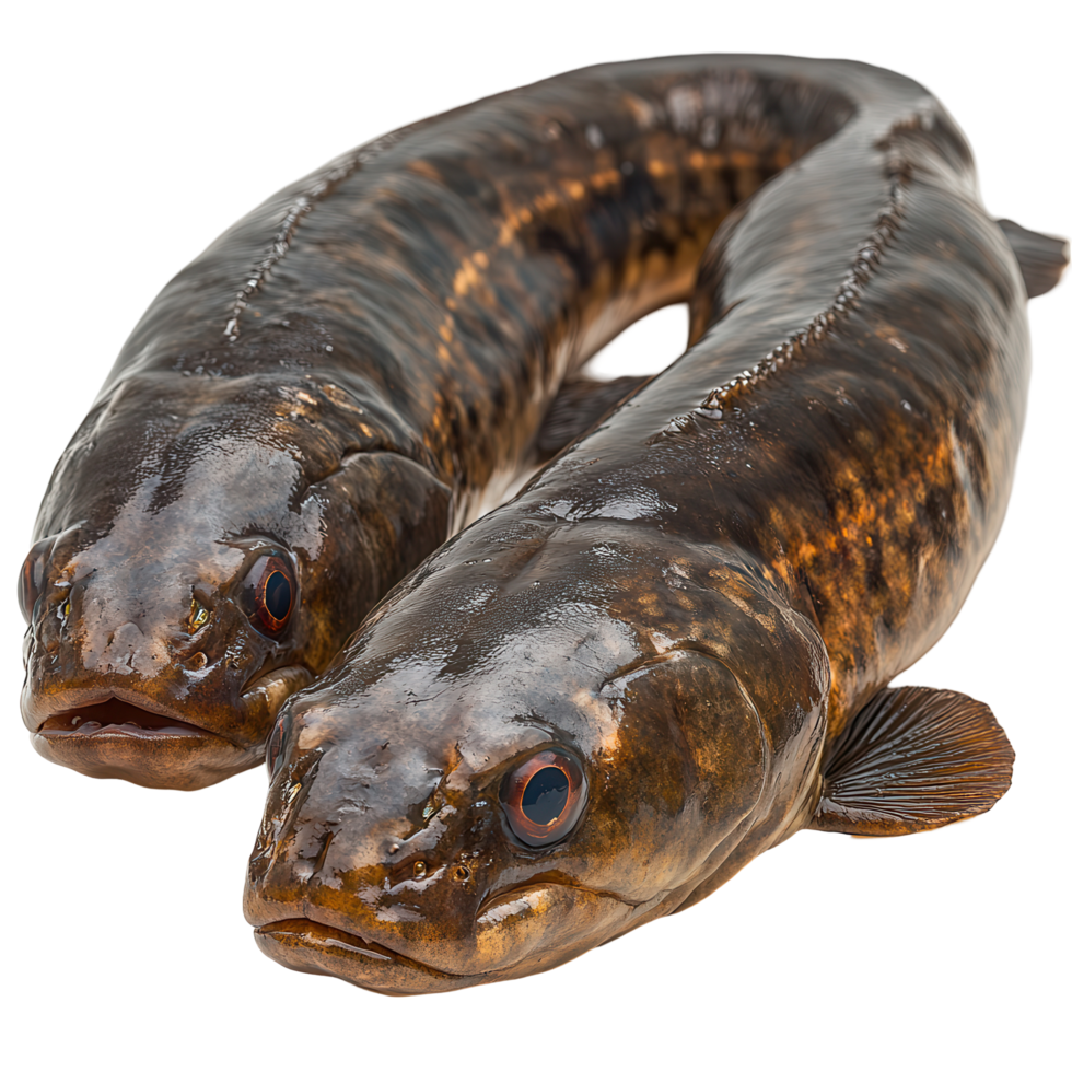 Unique twin fish with striking patterns and distinct features found in freshwater habitats isolated on transparent background png