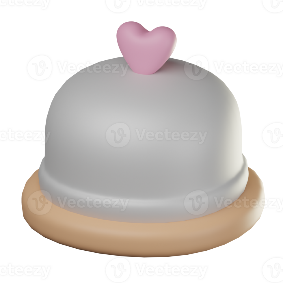 3D Wedding Food Icon Illustration Render png