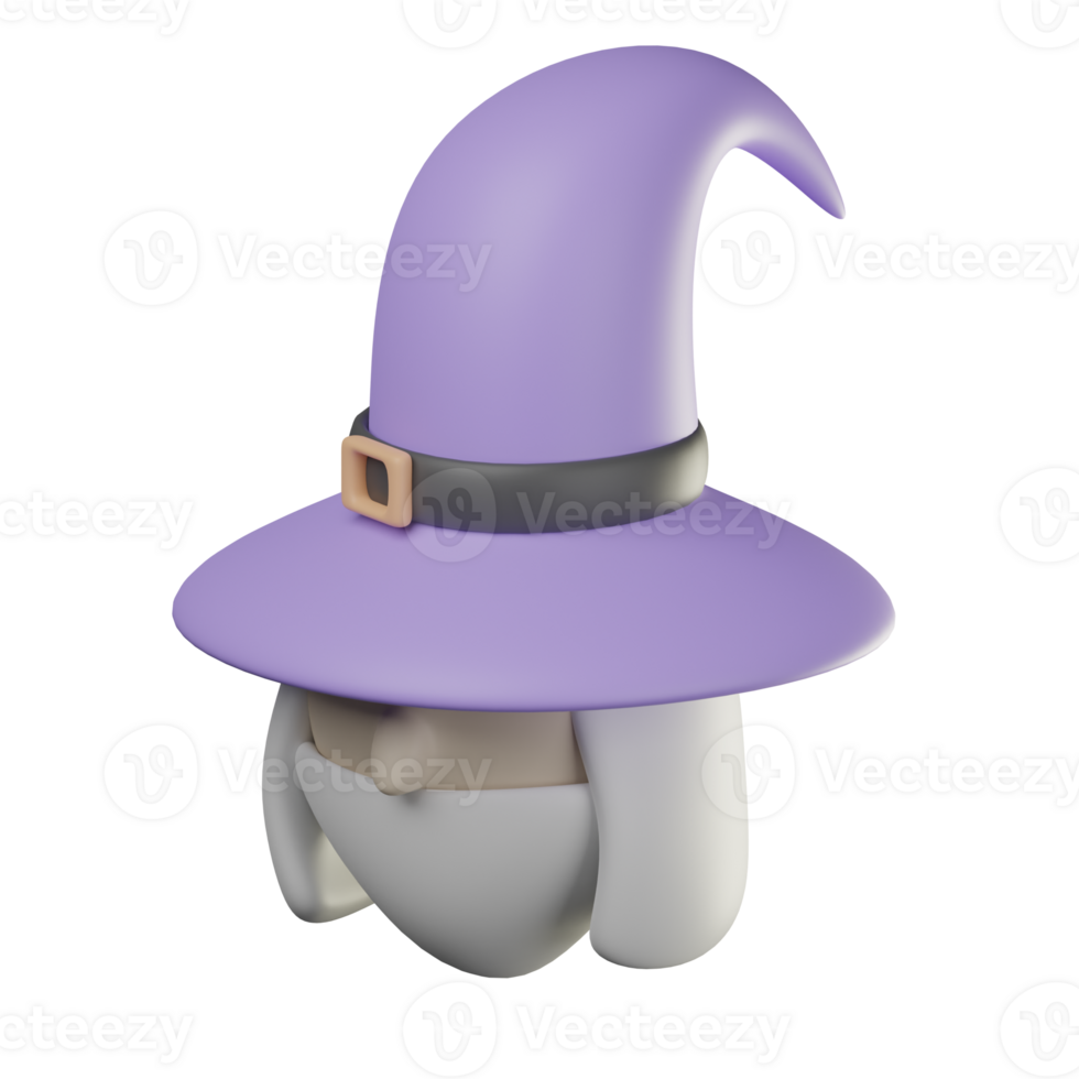 3D Wizard Icon Illustration Render png