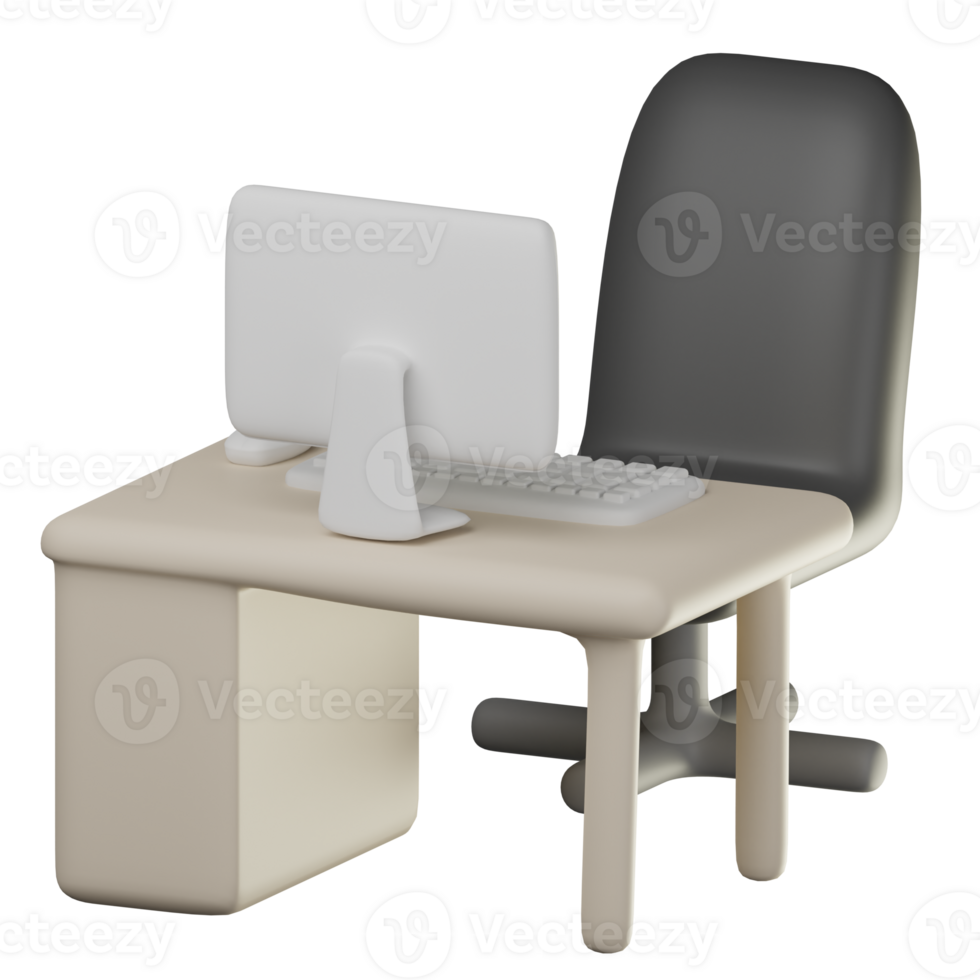 3D Workspace Illustration png