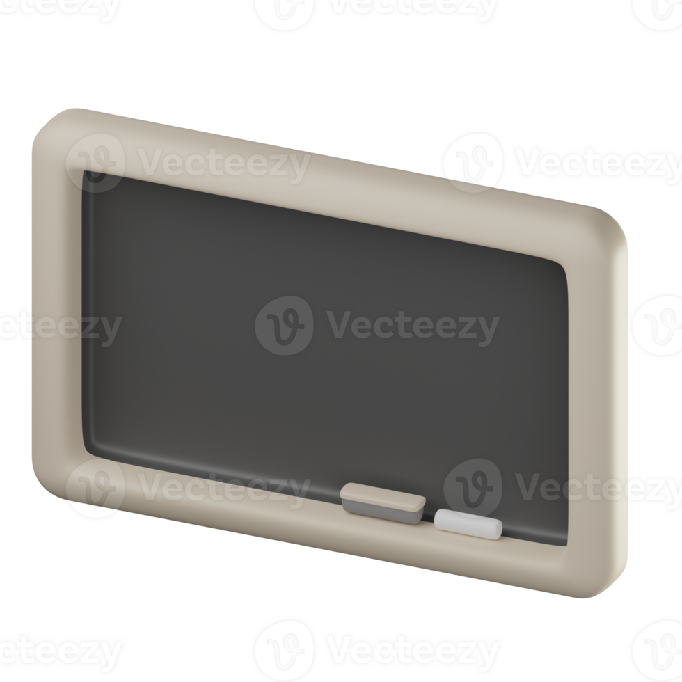 3D Blackboard Illustration png