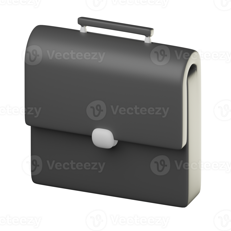 3D Briefcase Icon Illustration png