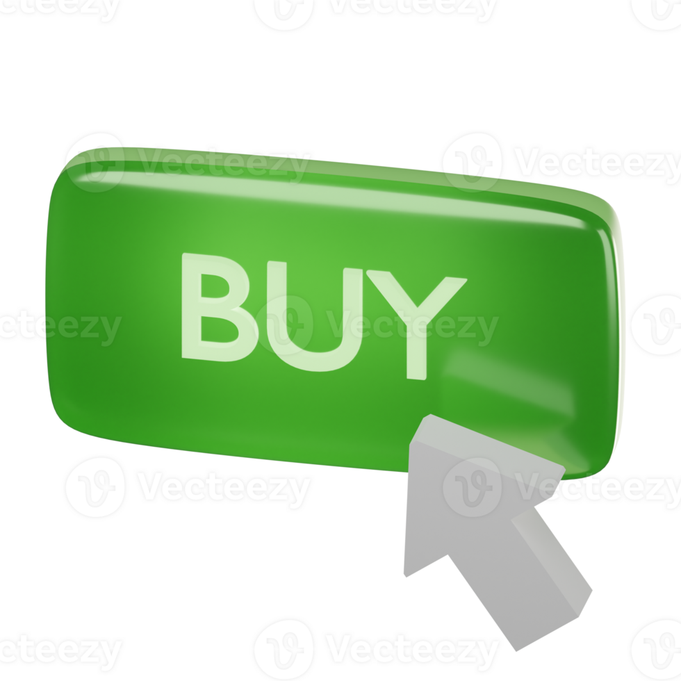 3D Buy Icon Illustration Render png