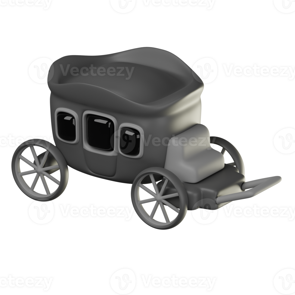 3D Carriage Icon Illustration Render png
