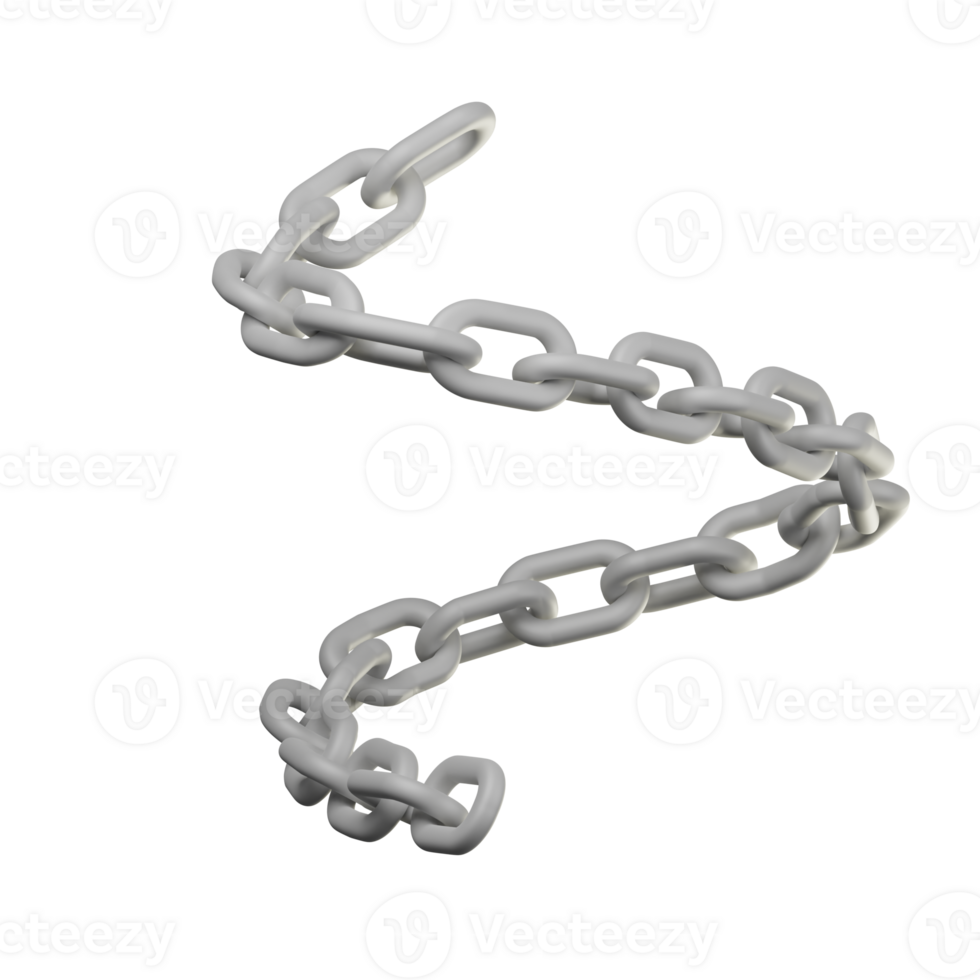 3D Chain Icon Illustration png