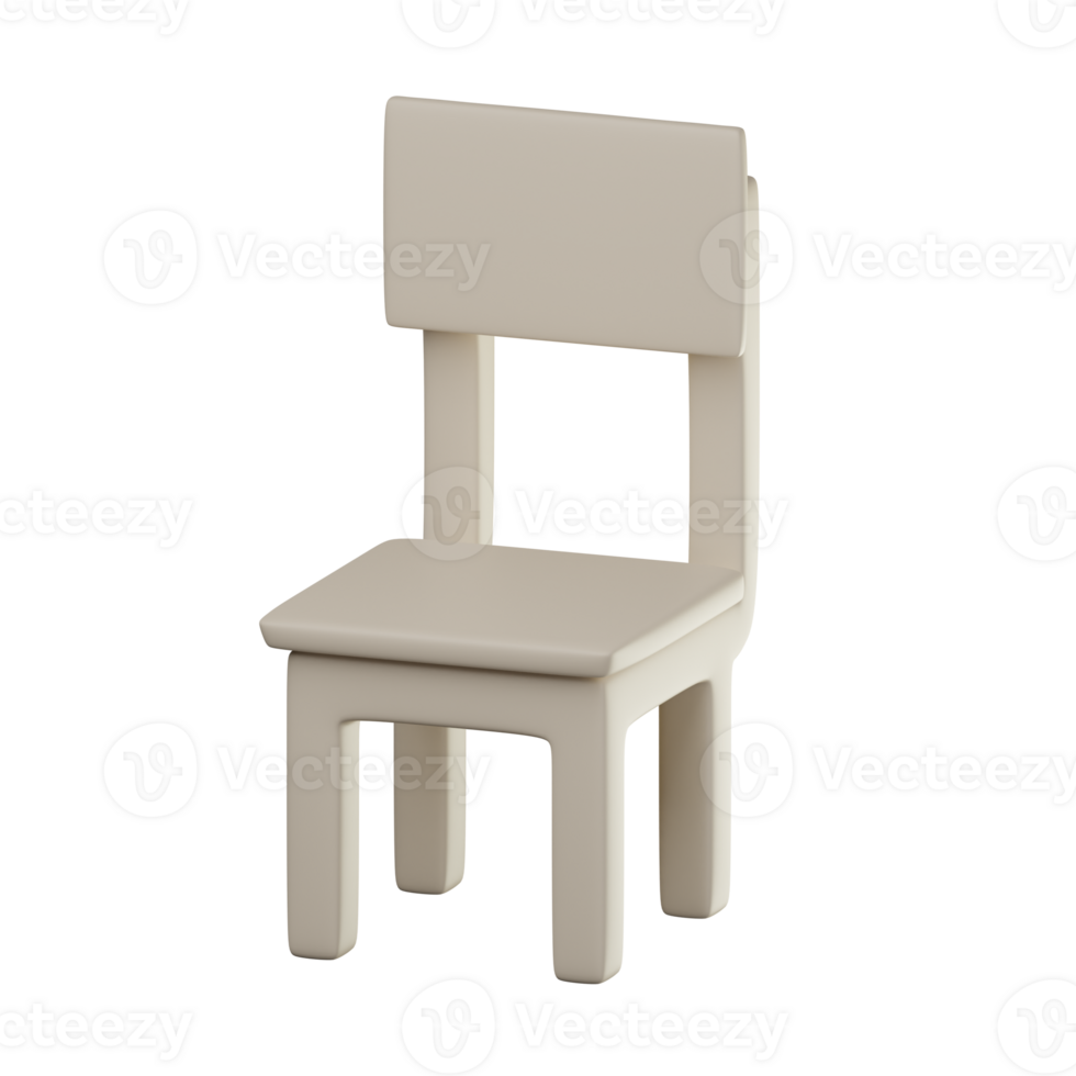 3D Chair Illustration png