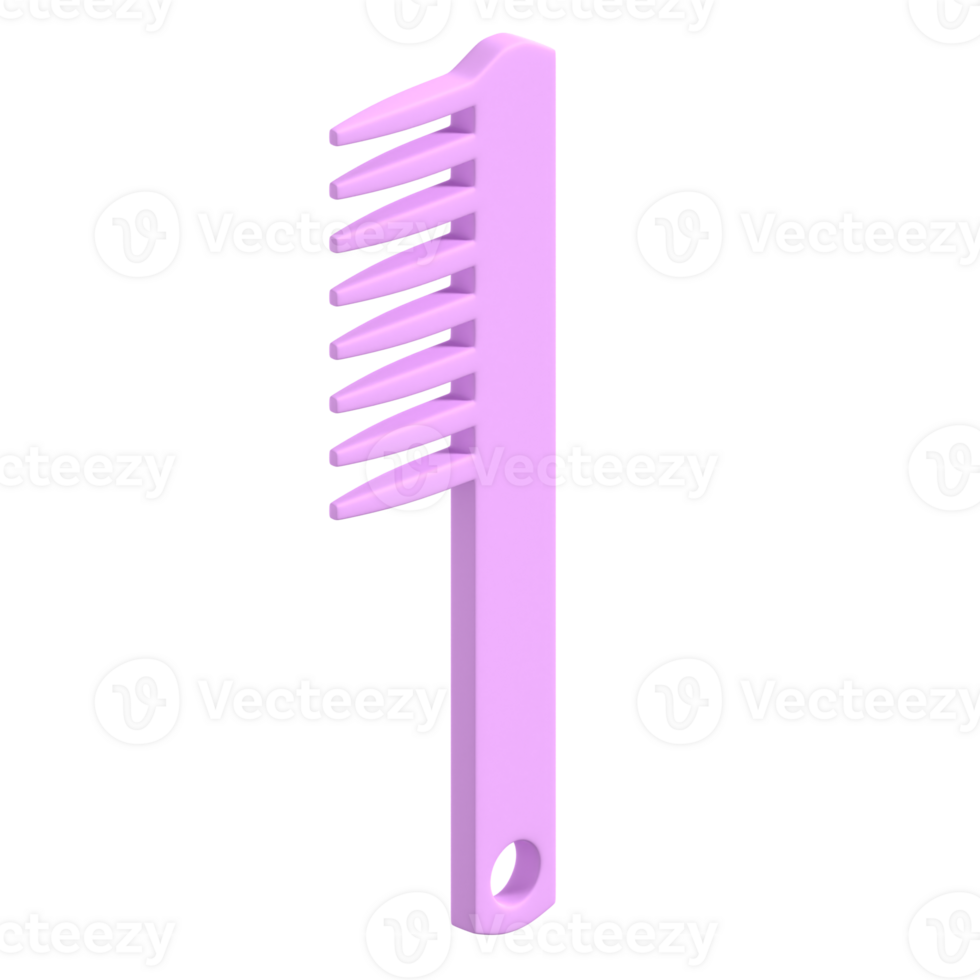 3D Comb Illustration png