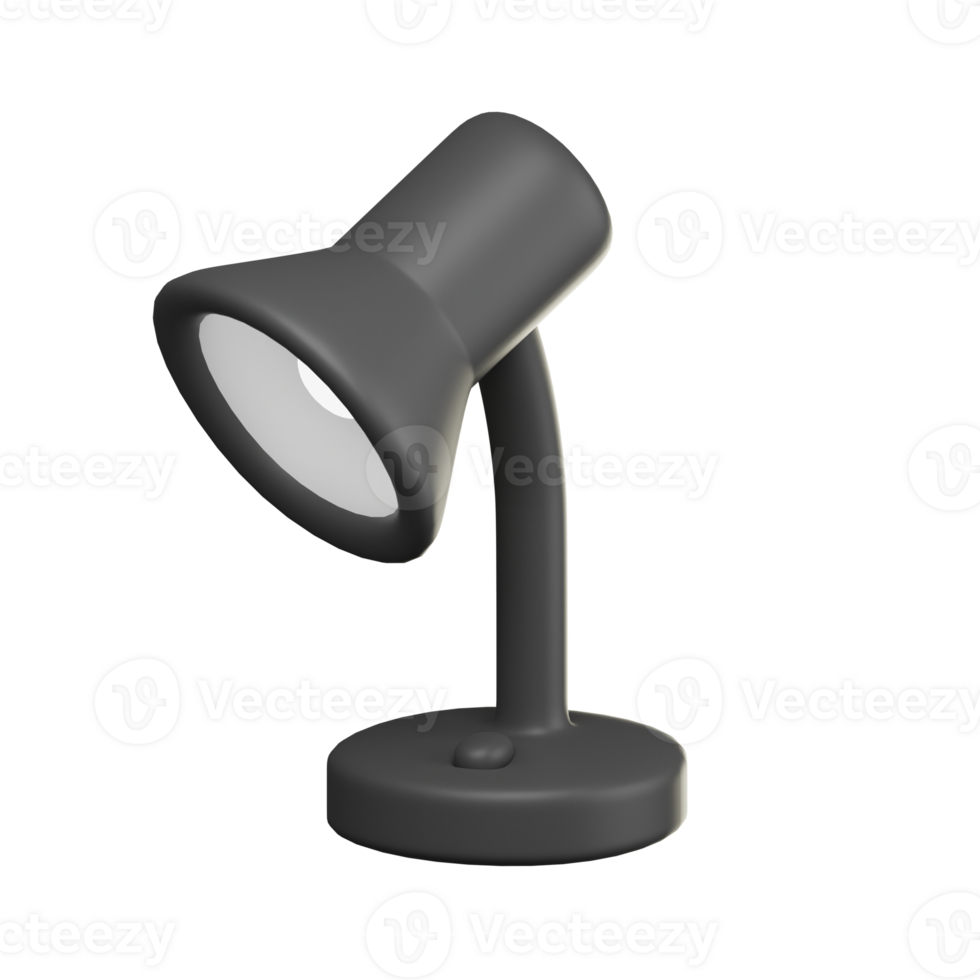 3D Desk Lamp Icon Illustration Render png