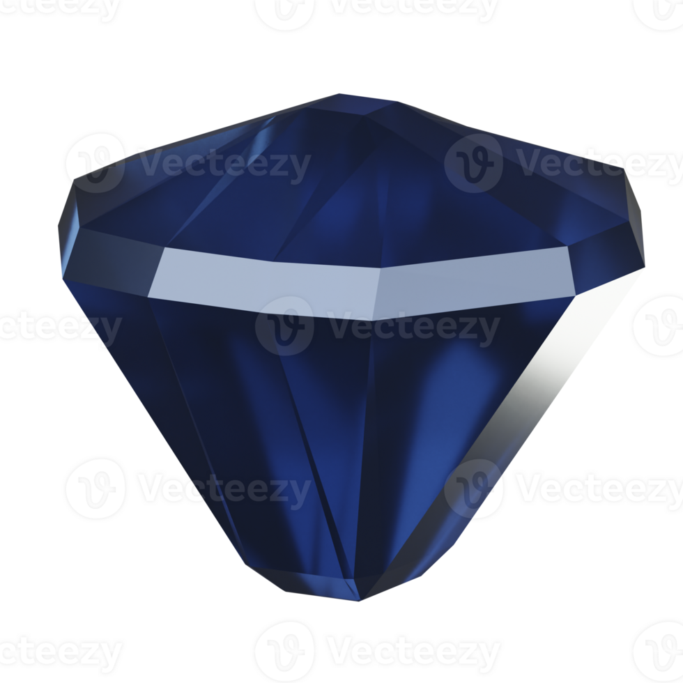 3D Diamond Illustration Render png