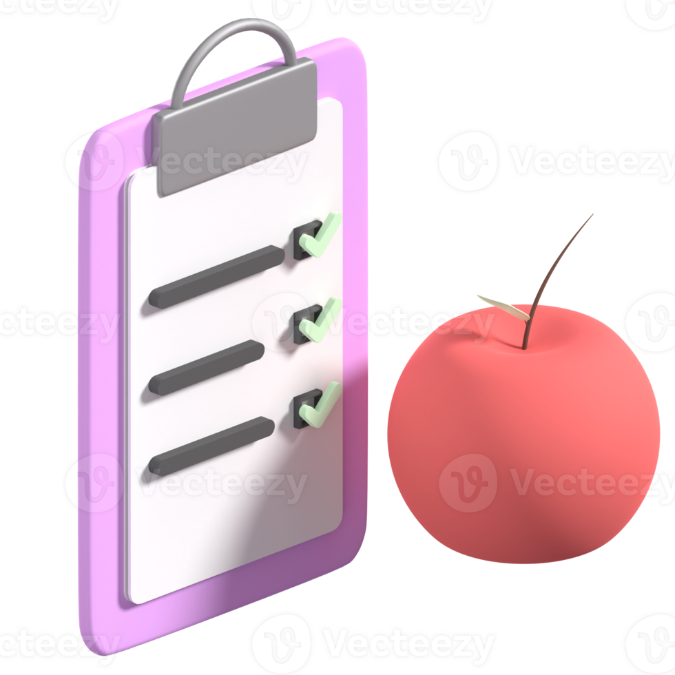 3D Diet Illustration png