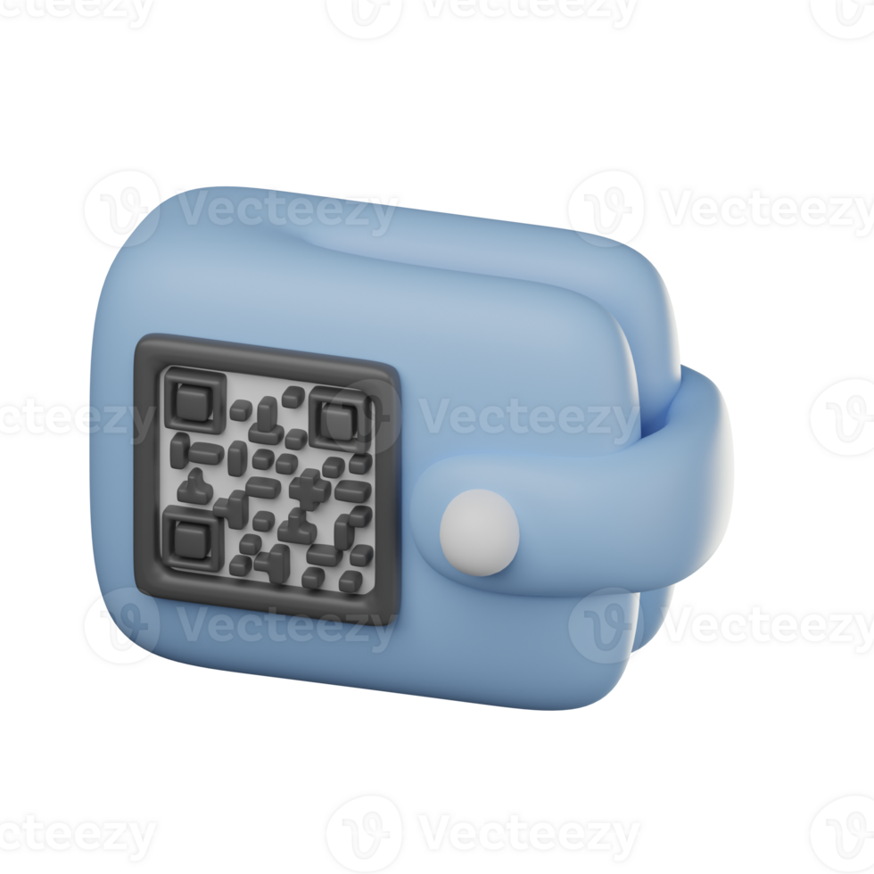 3D E Wallet Icon Illustration Render png