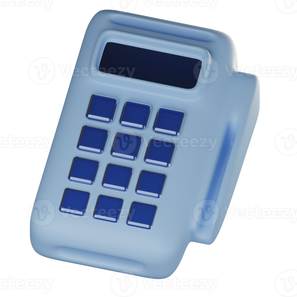 3D EDC Machine Icon Illustration Render png