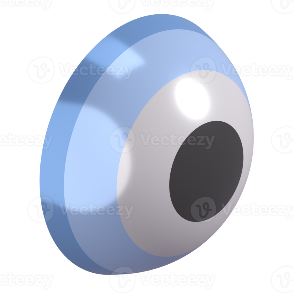 3D Eye Lens Illustration png