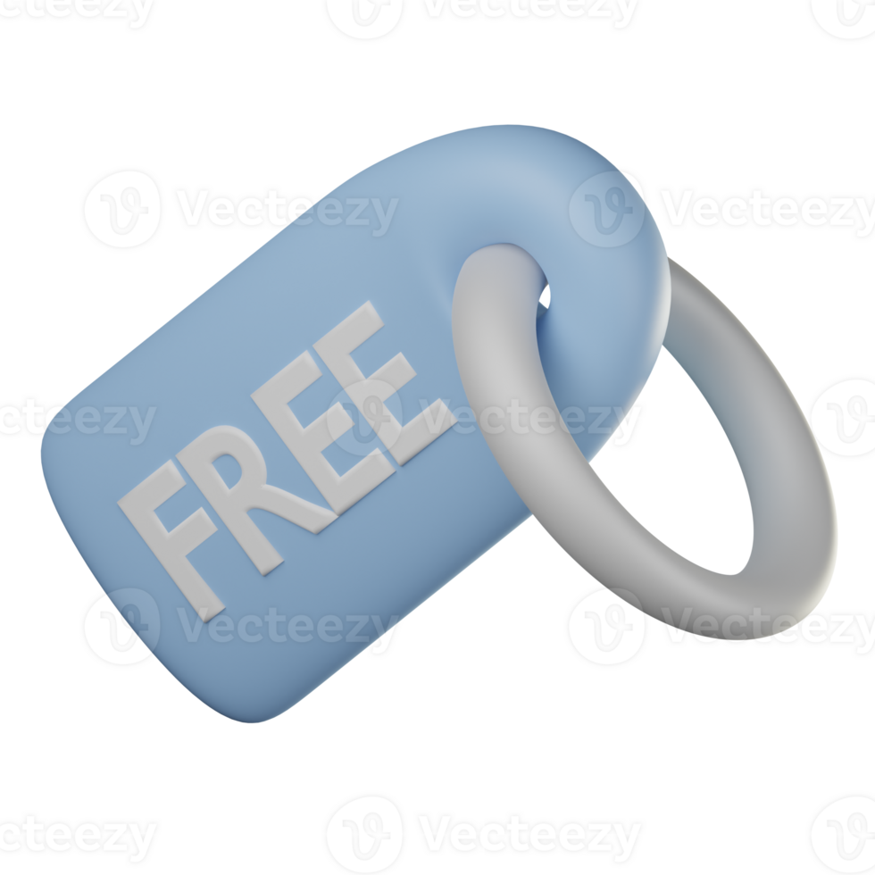 3D Free Tag Icon Illustration Render png