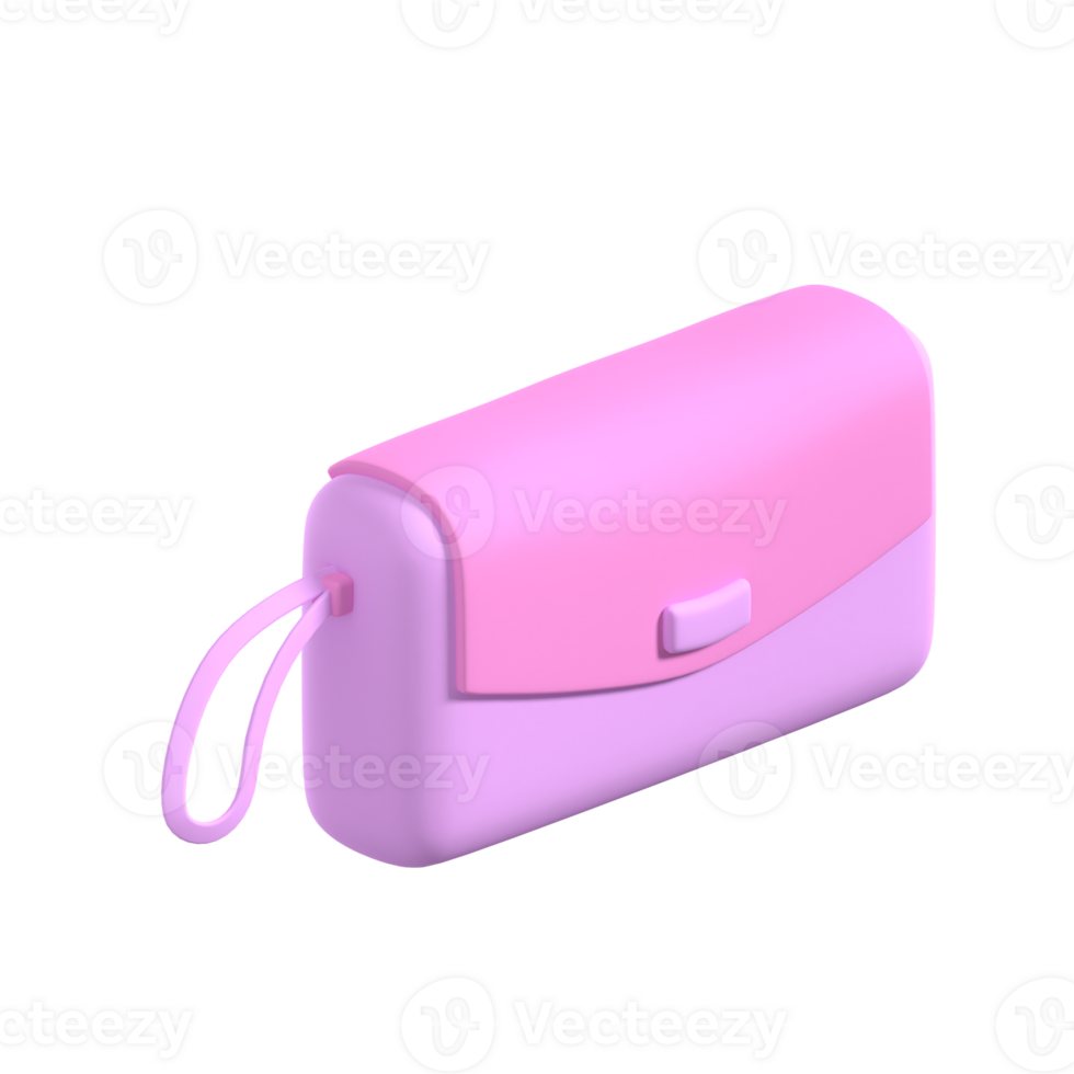 3D Hand Bag Illustration png