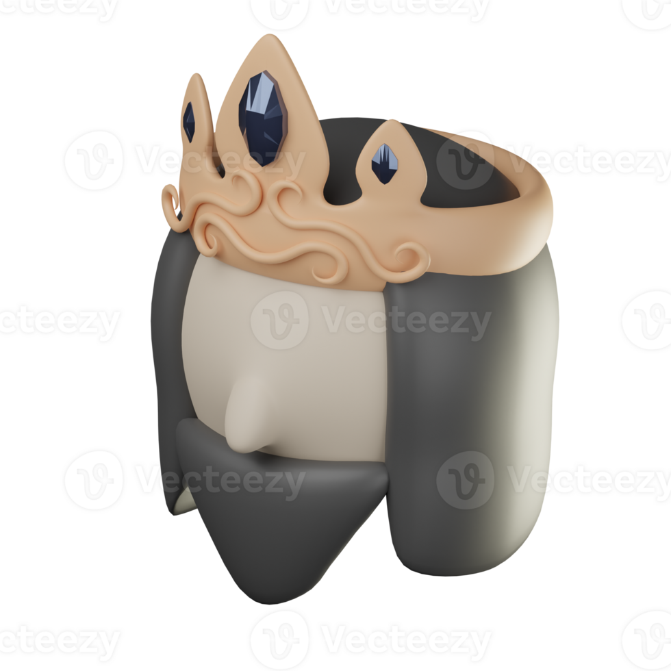 3D King Icon Illustration Render png