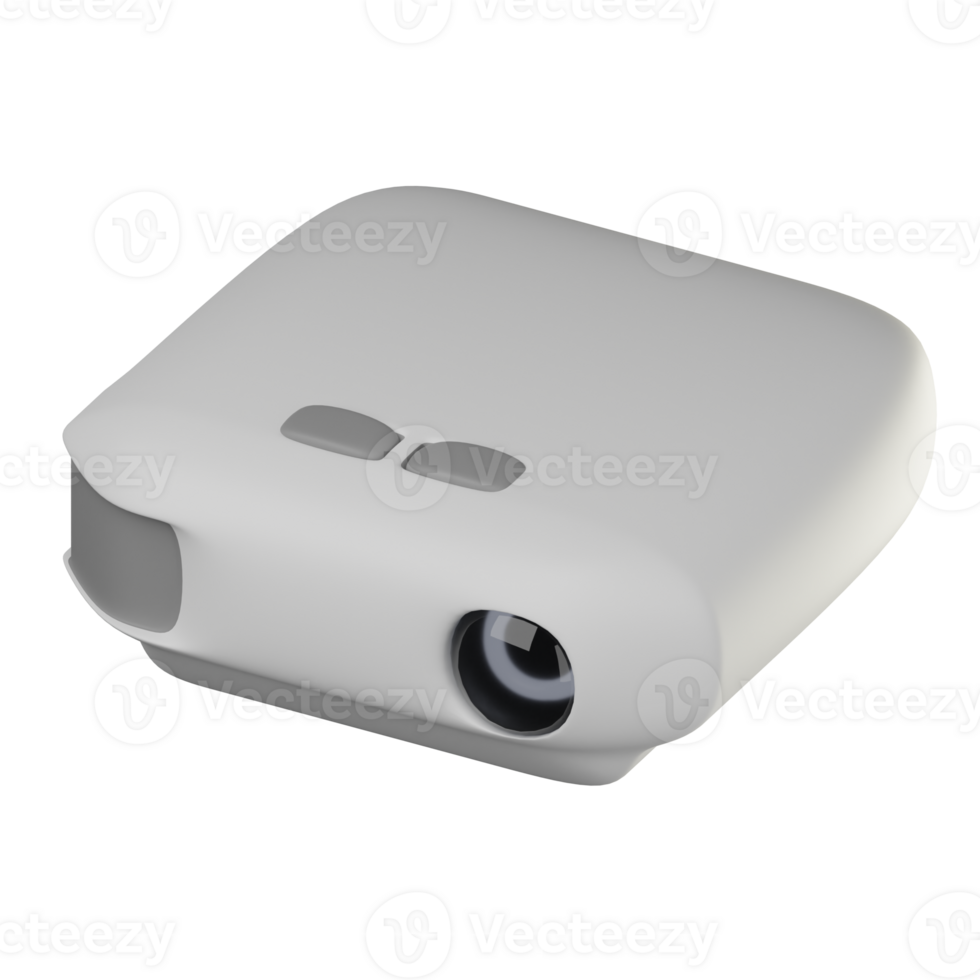 3D LCD Projector Icon Illustration Render png