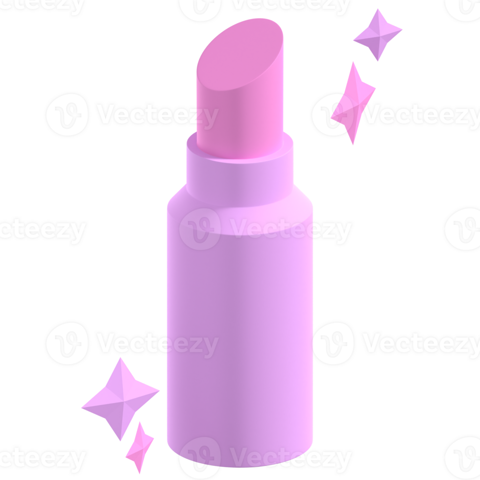 3D Lipstick Illustration png