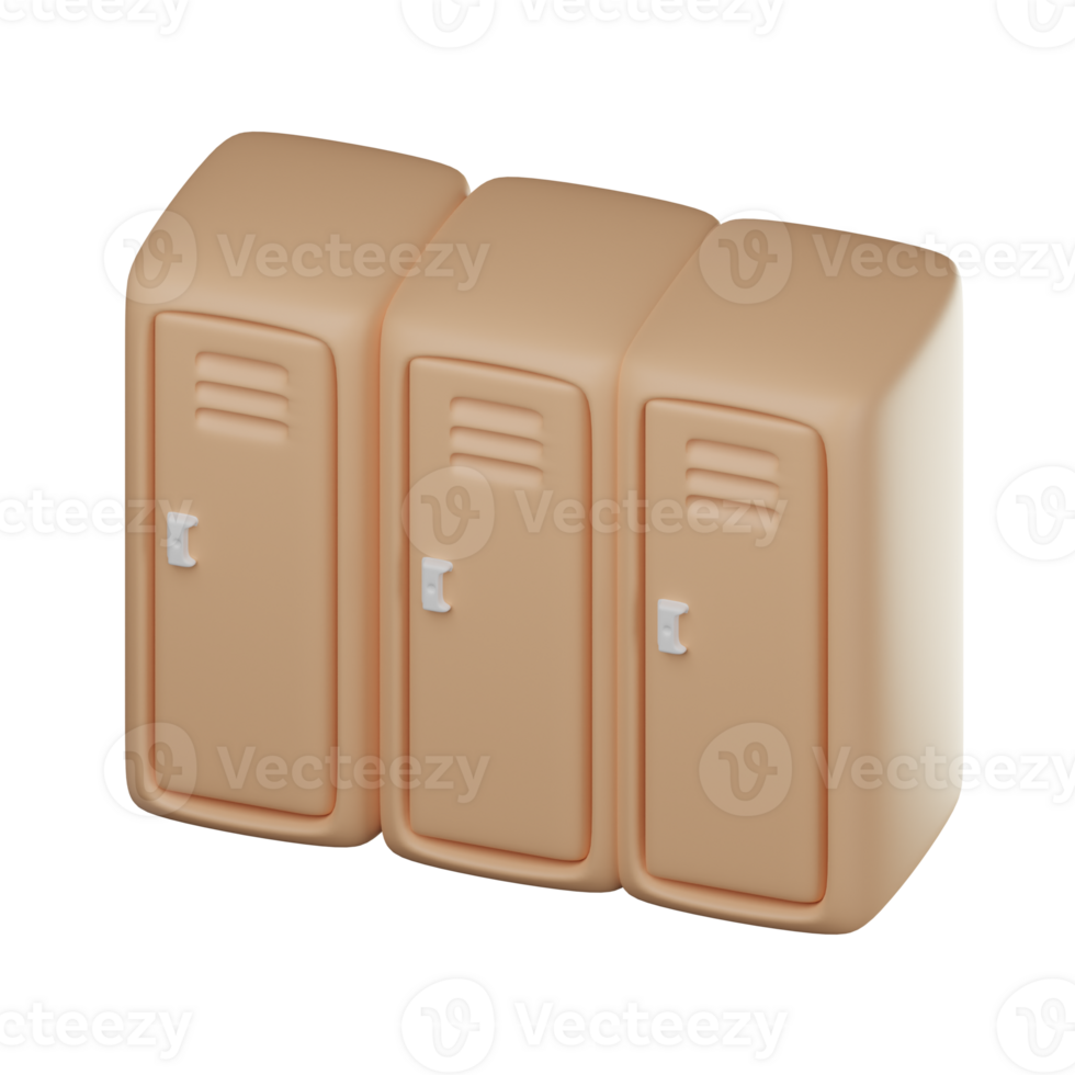 3D Lockers Illustration png