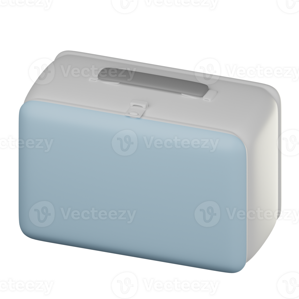 3D Lunch Box Icon Illustration Render png