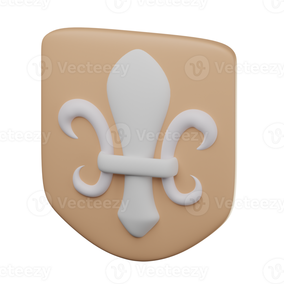 3D Medieval Icon Illustration Render png