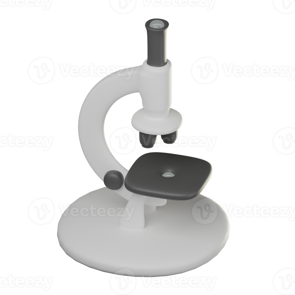 3D Microscope Icon Illustration png