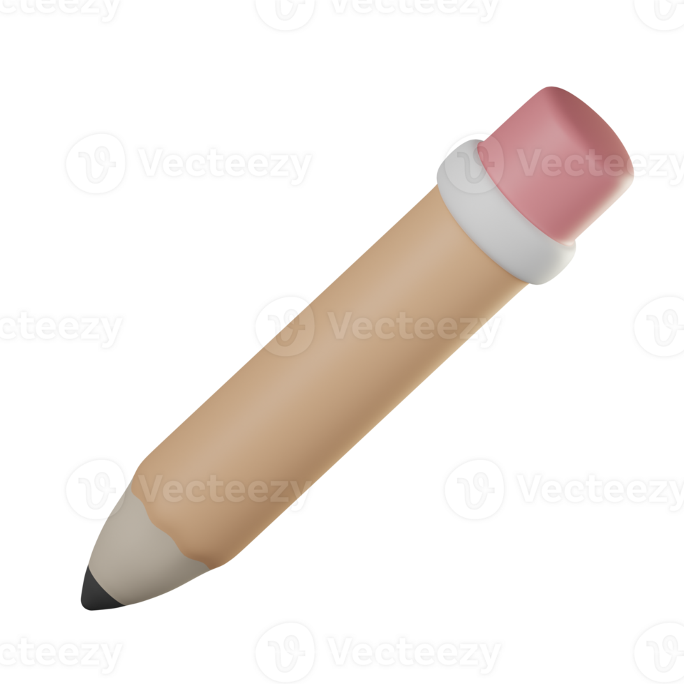 3D Pencil Icon Illustration png