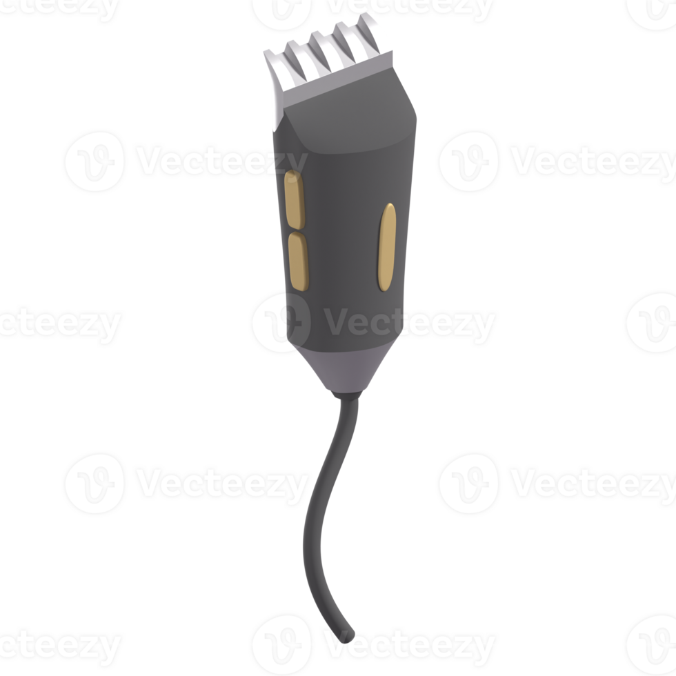 3D Shaving Machine Illustration png