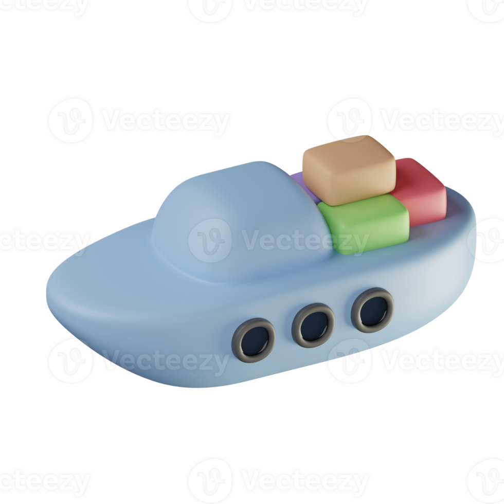 3D Shipping Icon Illustration Render png