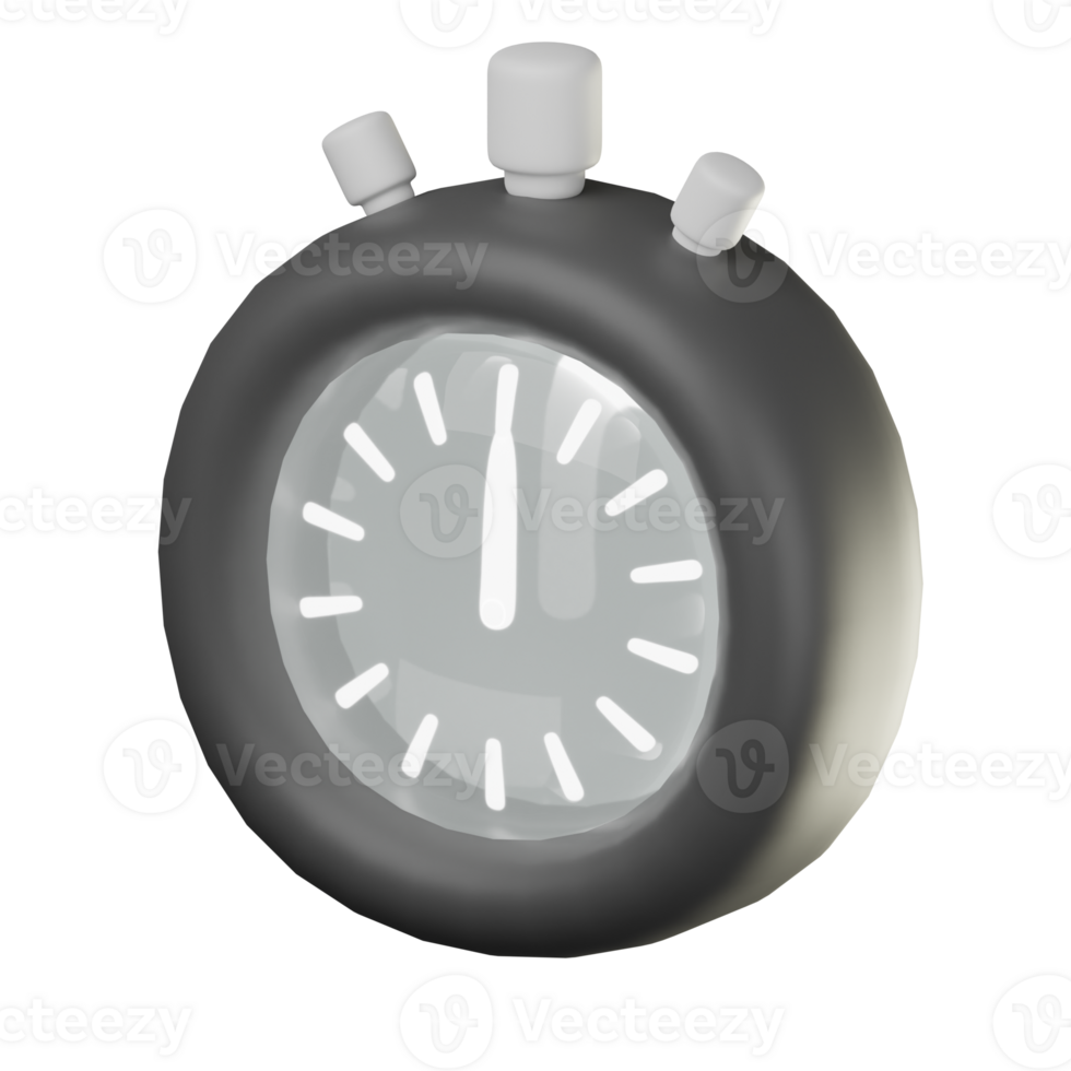 3D Timer Illustration png