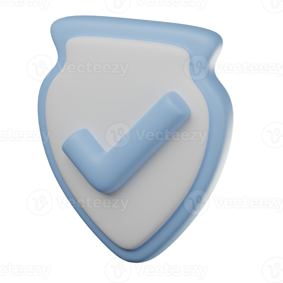 3D Trusted Icon Illustration Render png