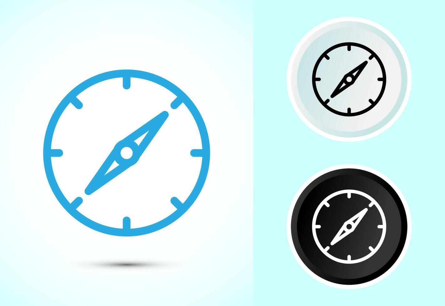 Compass icon design illustration vector