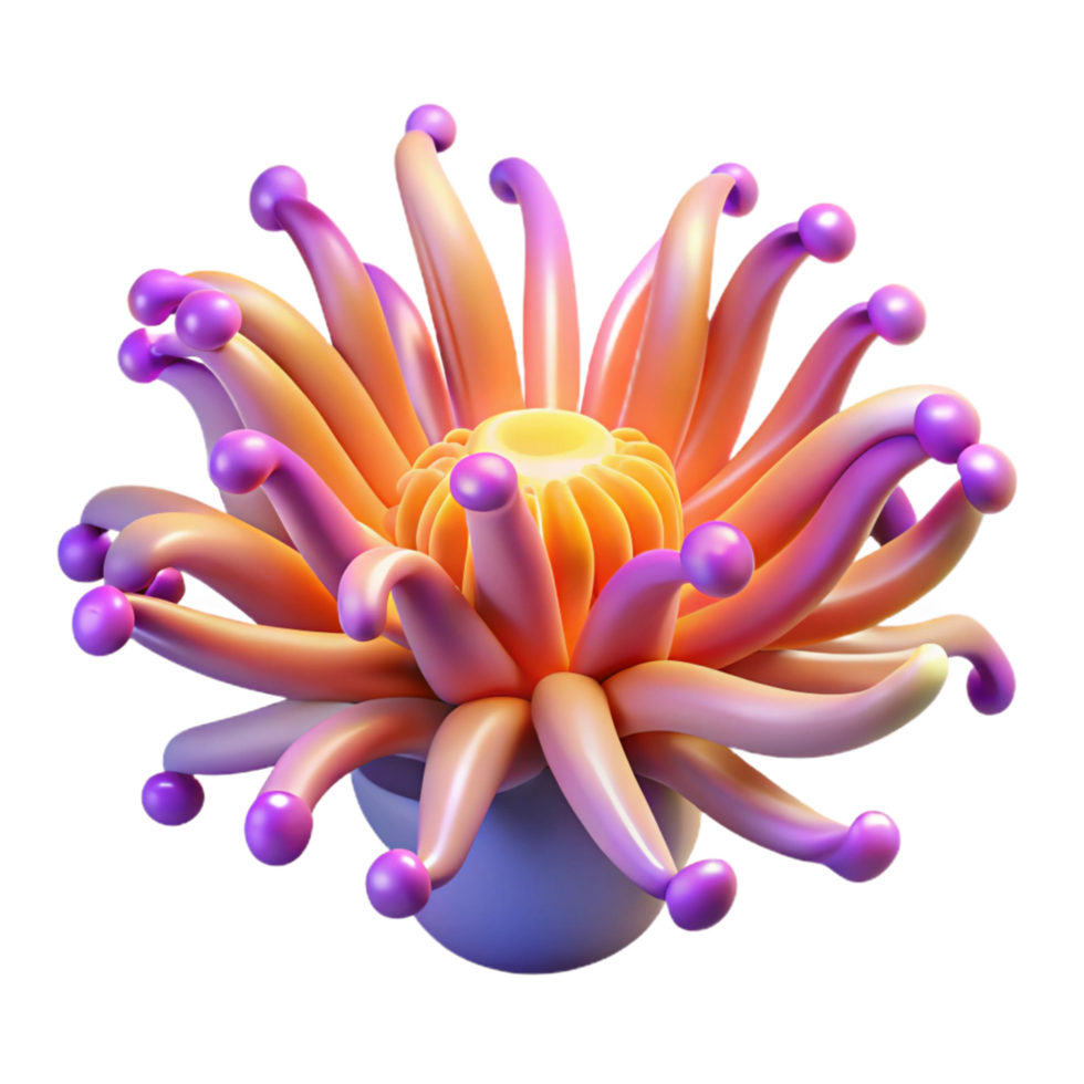3D Render Abstract Flower png