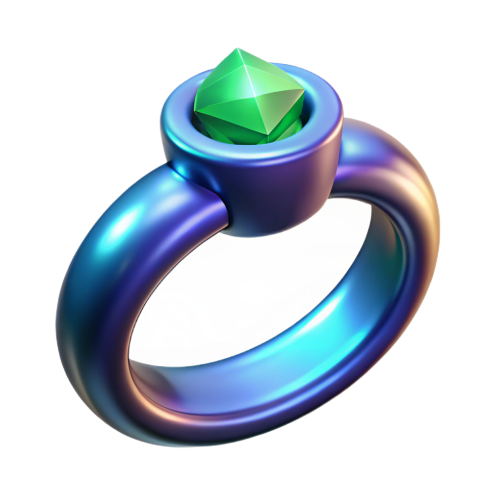 3D Render Jewel Ring png
