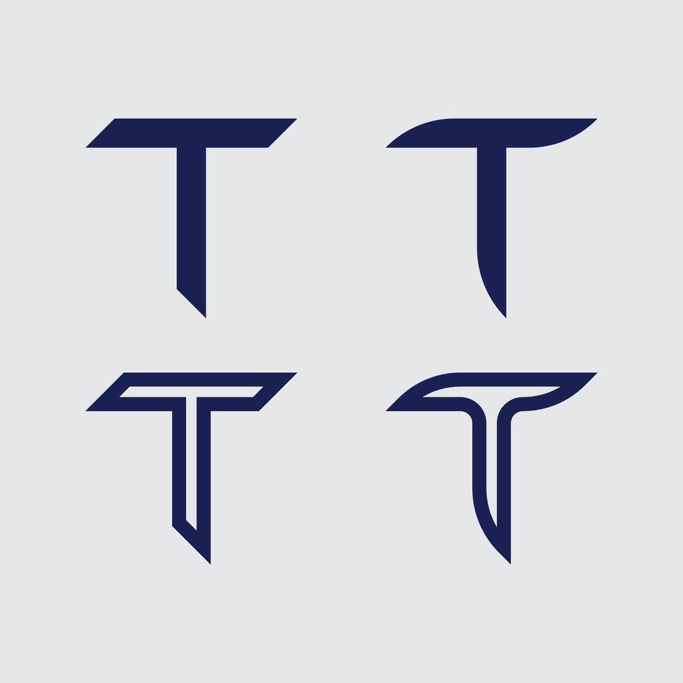 letter T logo image and font T design graphic simple vector