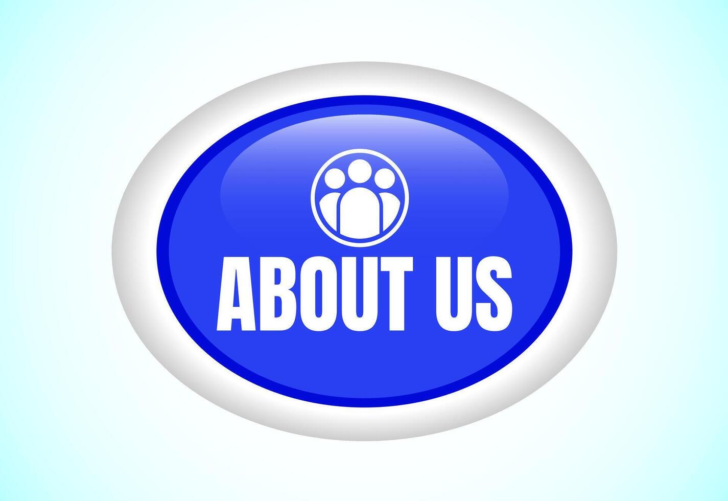 About us button. Suitable for mobile app, and website vector