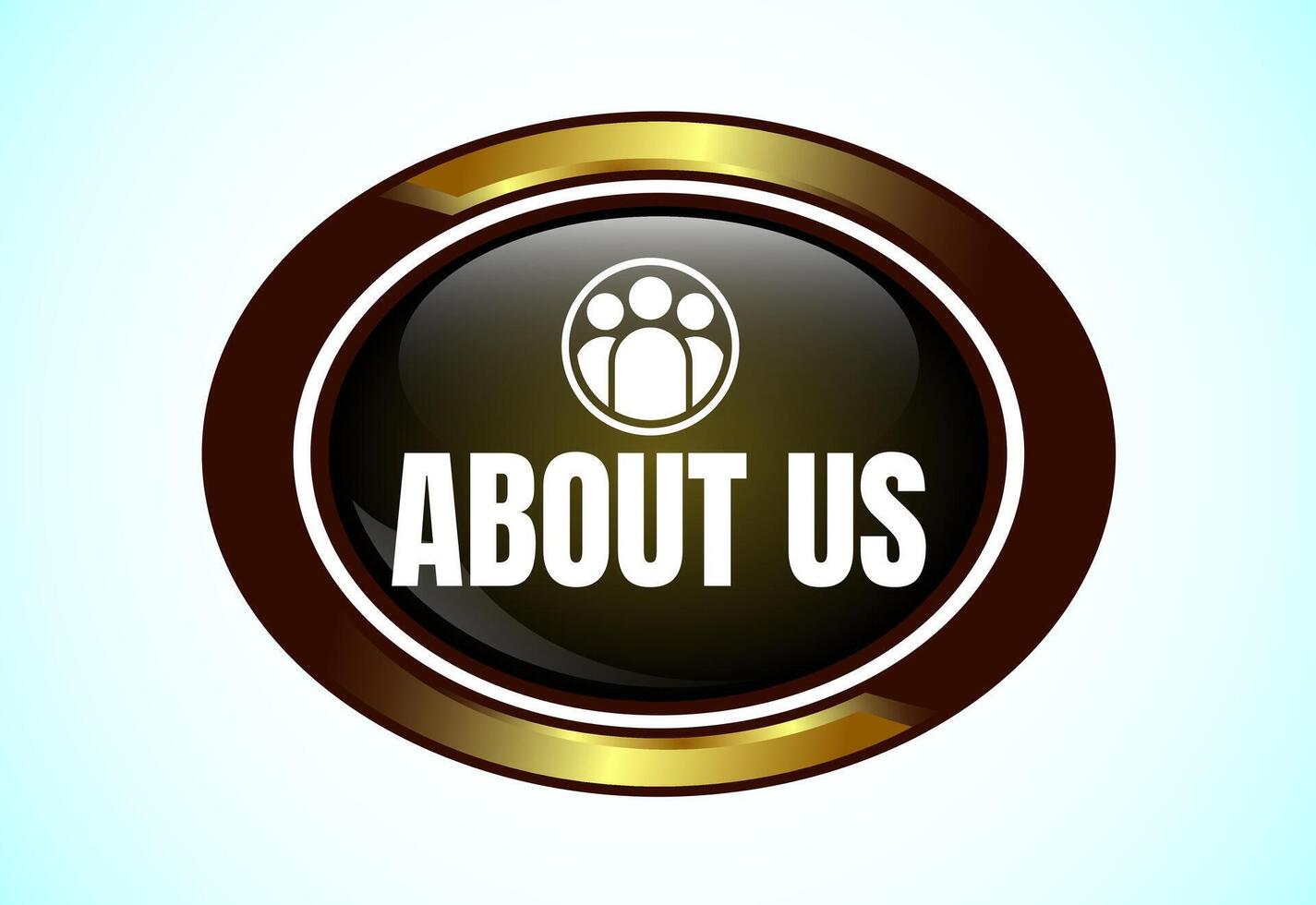About us button. Suitable for mobile app vector