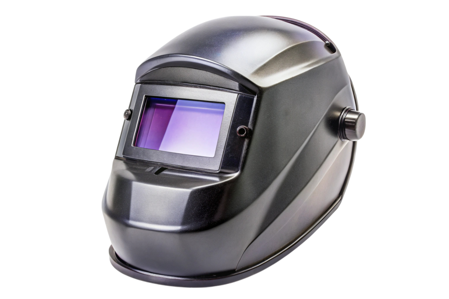 Professional welding helmet with an adjustable visor, ideal for industrial work and construction png