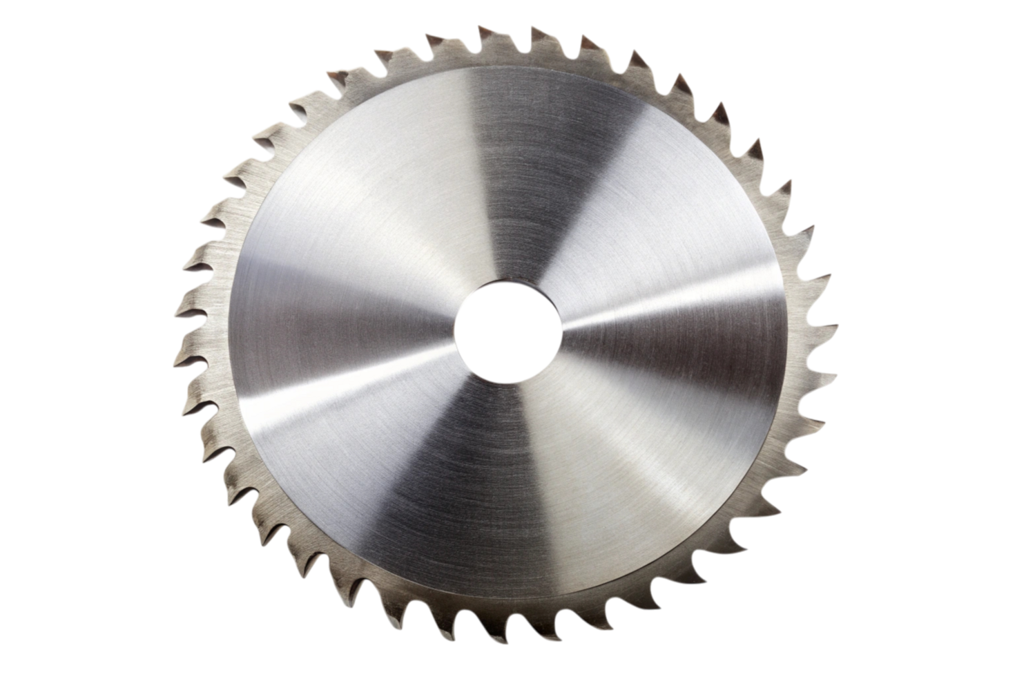 Detailed view of a sharp saw blade, perfect for cutting through various materials with its durable, high performance teeth png