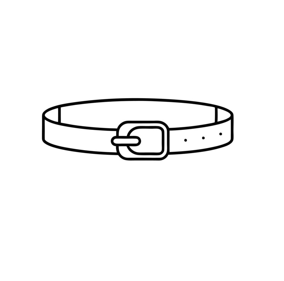 A man fashion pants belt icon sign and symbol vector