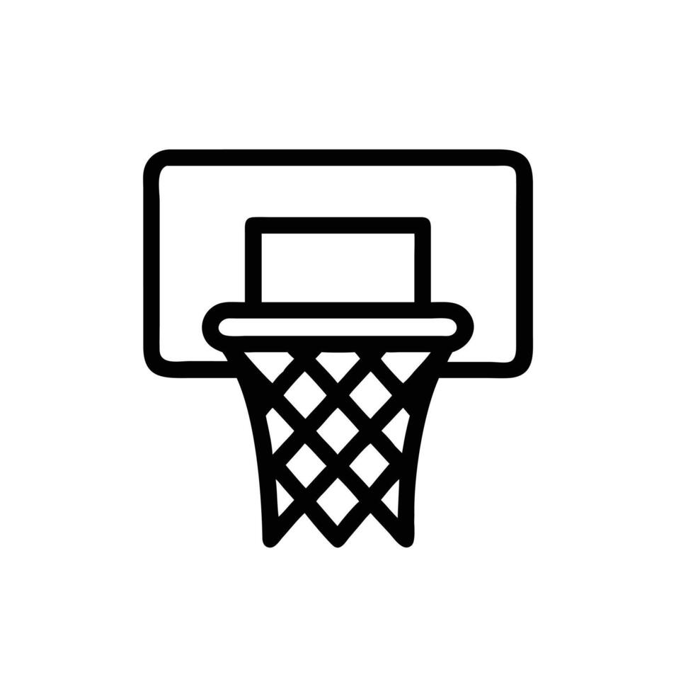 A basketball ring silhouette vector