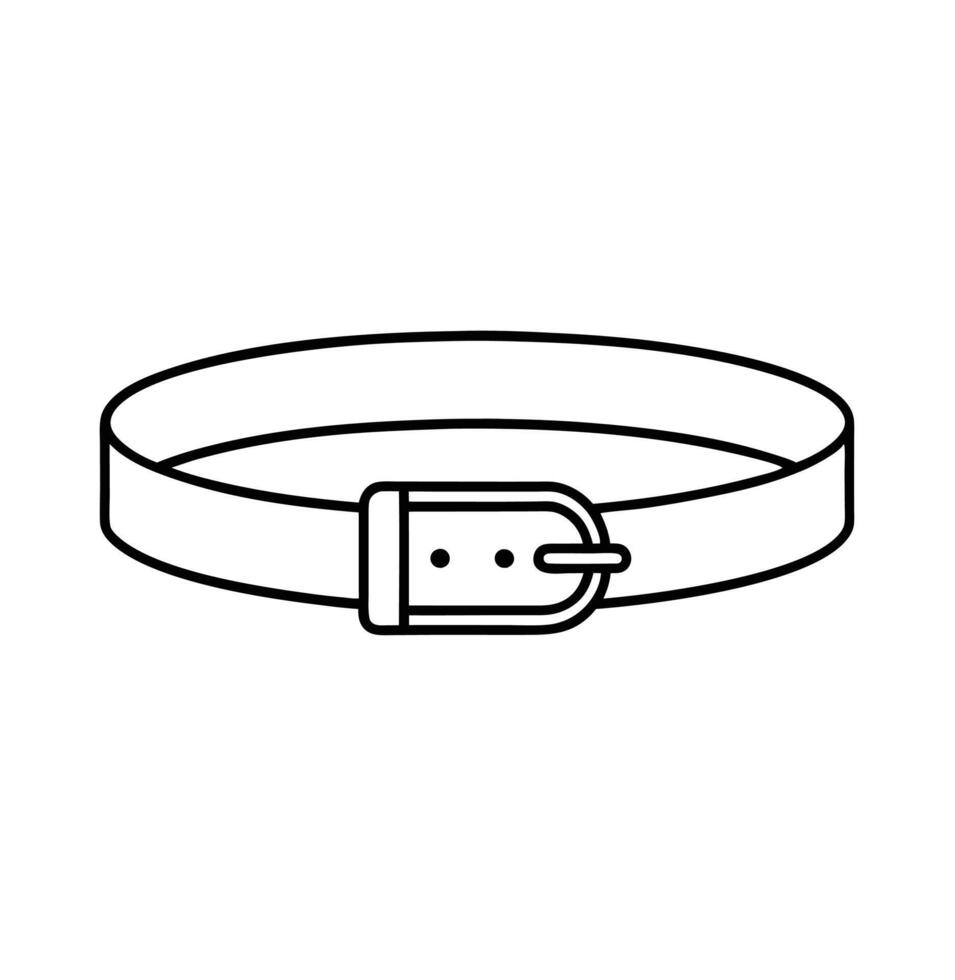 A man fashion pants belt icon sign vector