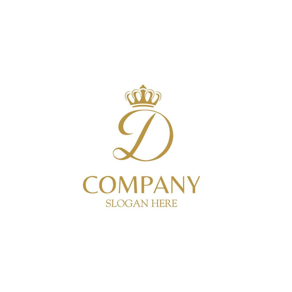 D Luxury Logo Design Template vector