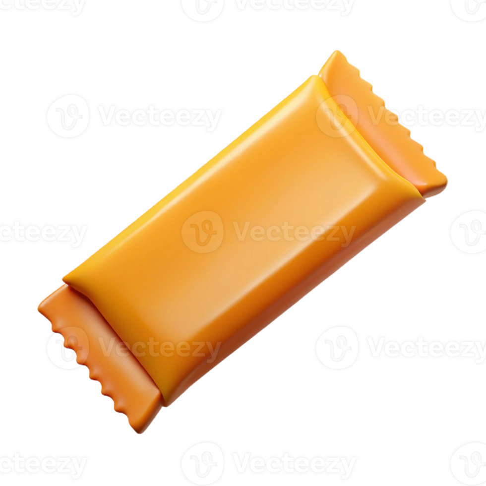 3D energy bar in vibrant wrapper. png
