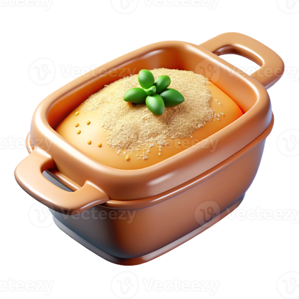 Delicious Casserole in Stylish Dish png