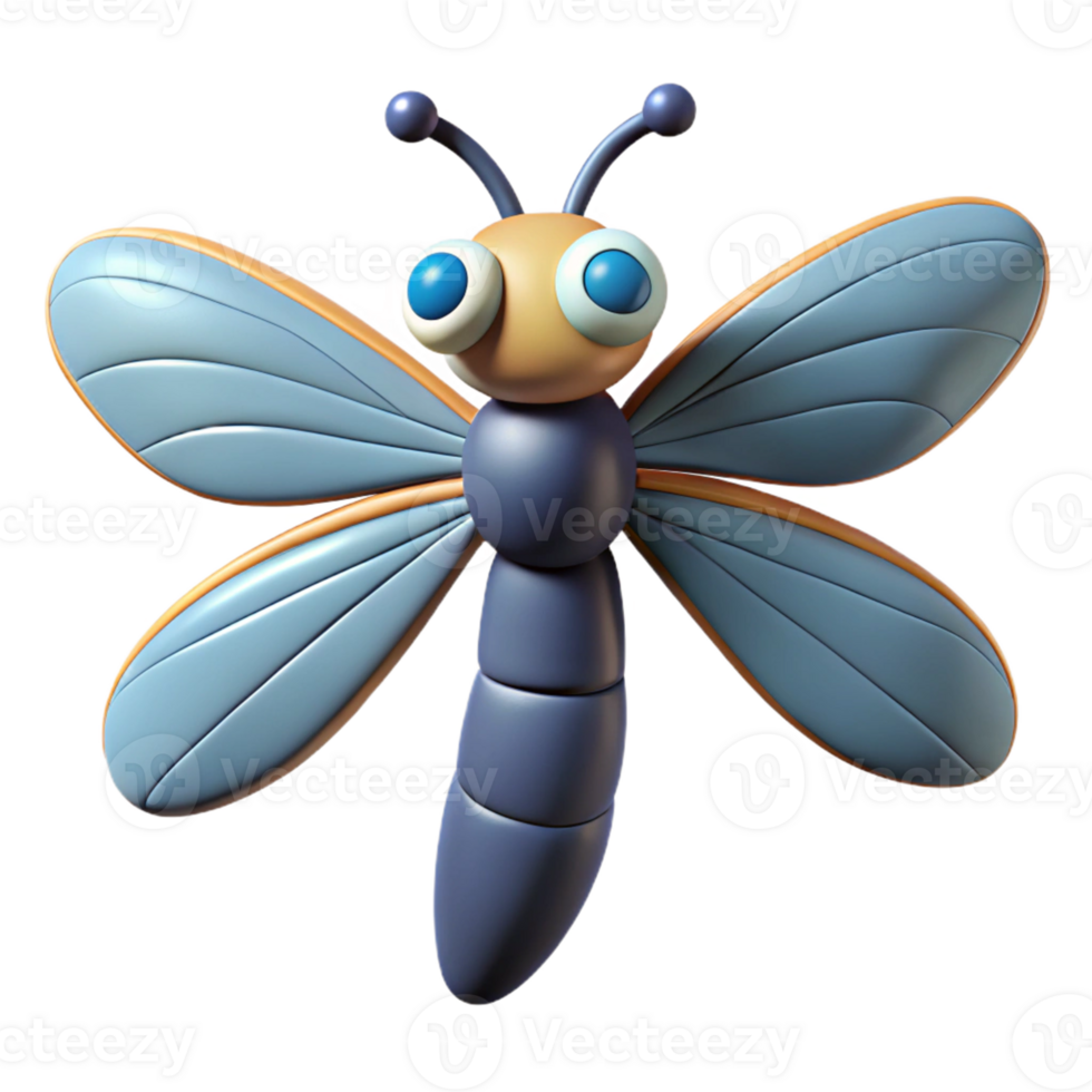 Nature inspired dragonfly illustration png