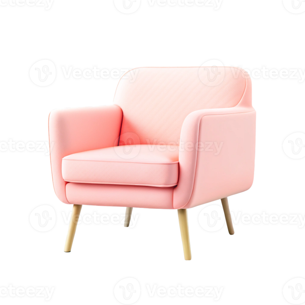 Modern armchair with sleek minimalist design png