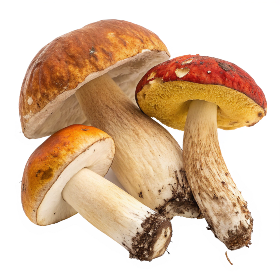 Mushrooms showcase nature photography close-up detailed view fungi concept png