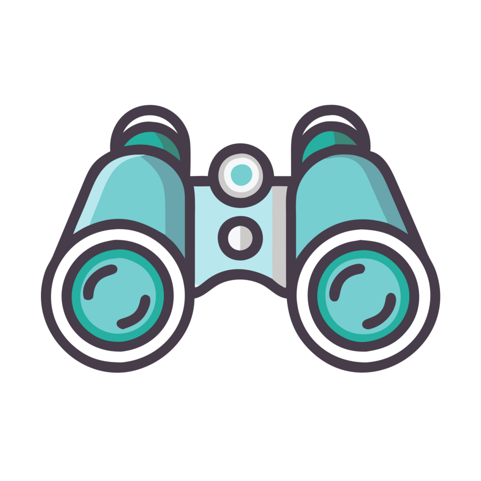 Exploring nature with binoculars scenic viewpoints outdoor adventure wildlife observation vibrant environment png